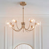 Hague 7Lt Semi Flush - Warm Ant. Brass (DHD)