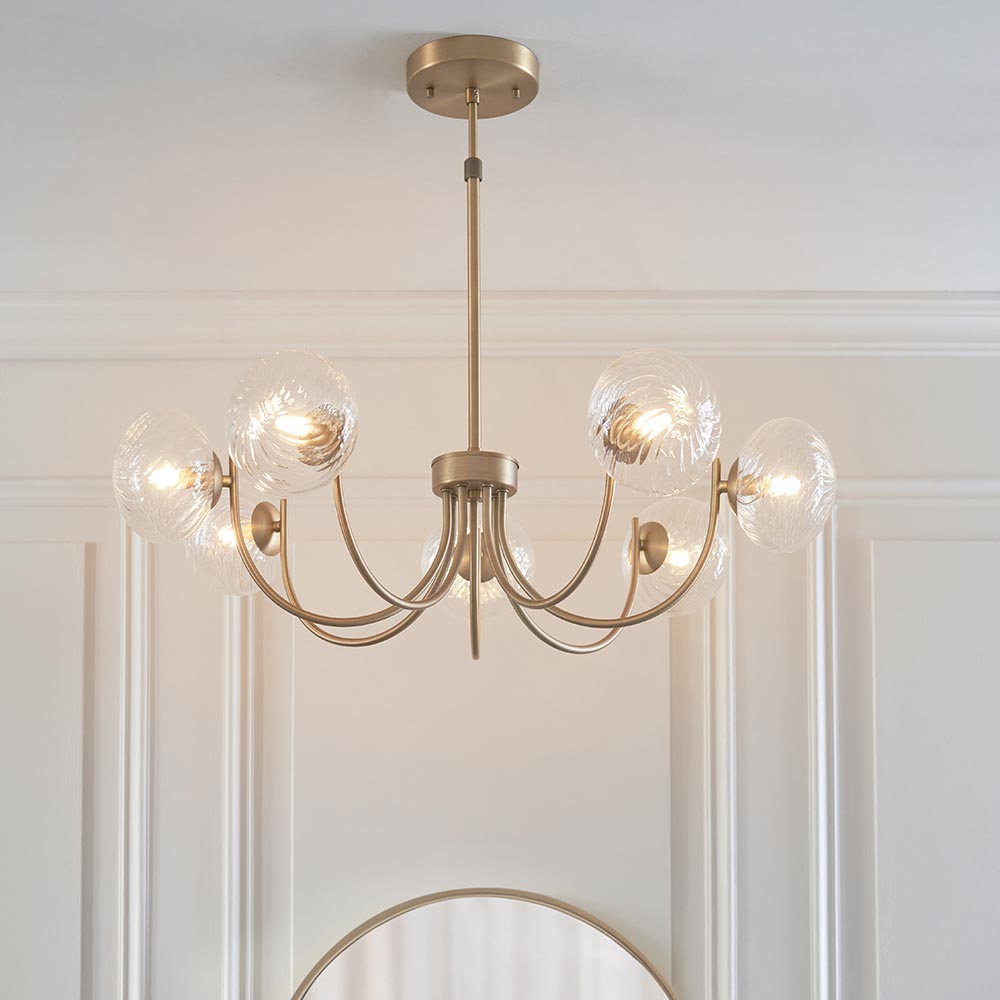Hague 7Lt Semi Flush - Warm Ant. Brass (DHD)