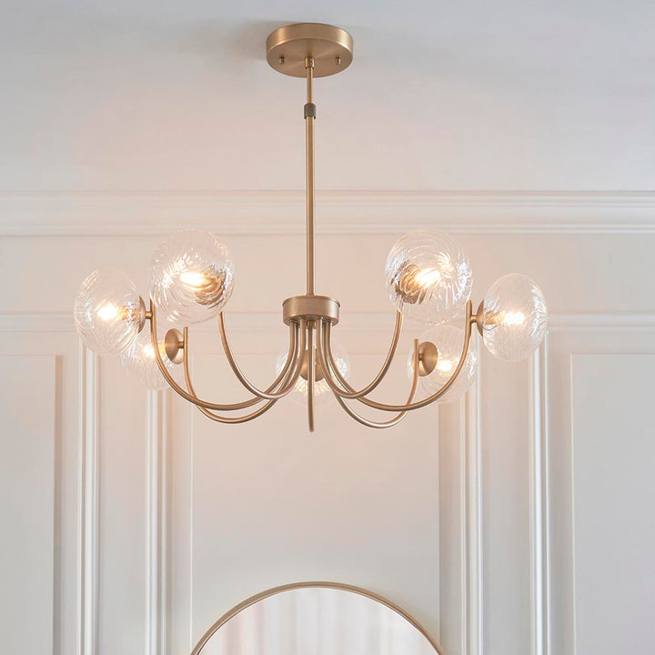 Hague 7Lt Semi Flush - Warm Ant. Brass (DHD)