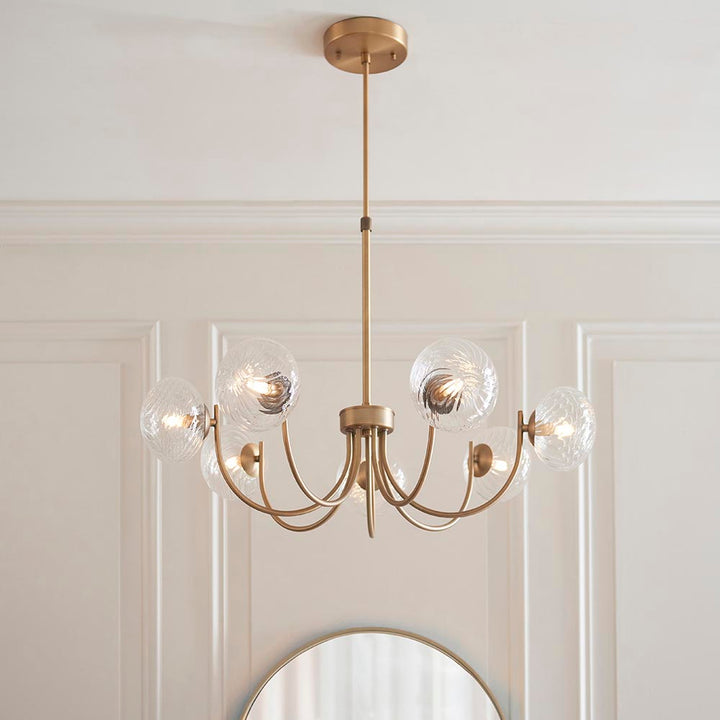 Hague 7Lt Semi Flush - Warm Ant. Brass (DHD)