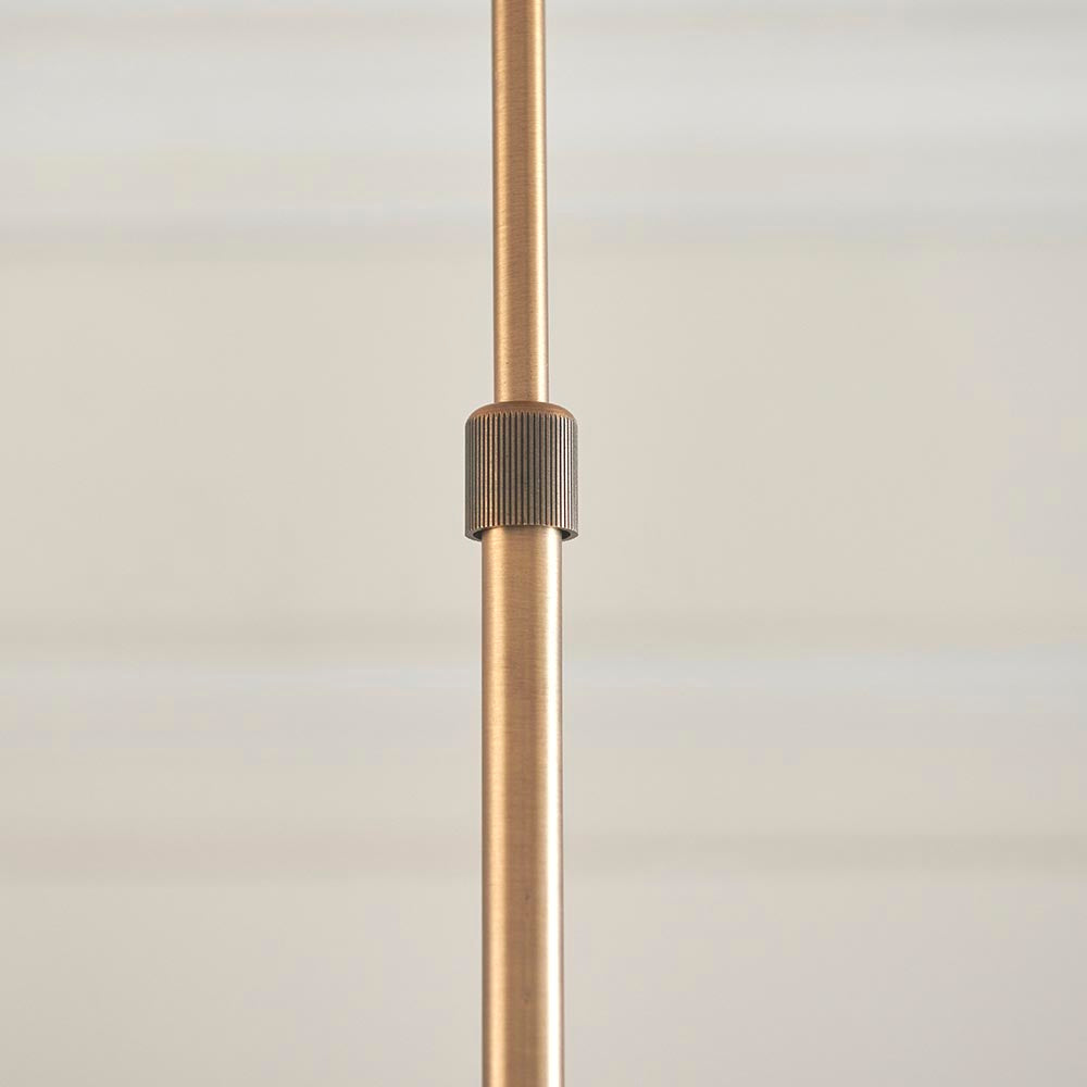 Hague 7Lt Semi Flush - Warm Ant. Brass (DHD)