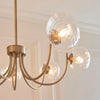 Hague 7Lt Semi Flush - Warm Ant. Brass (DHD)