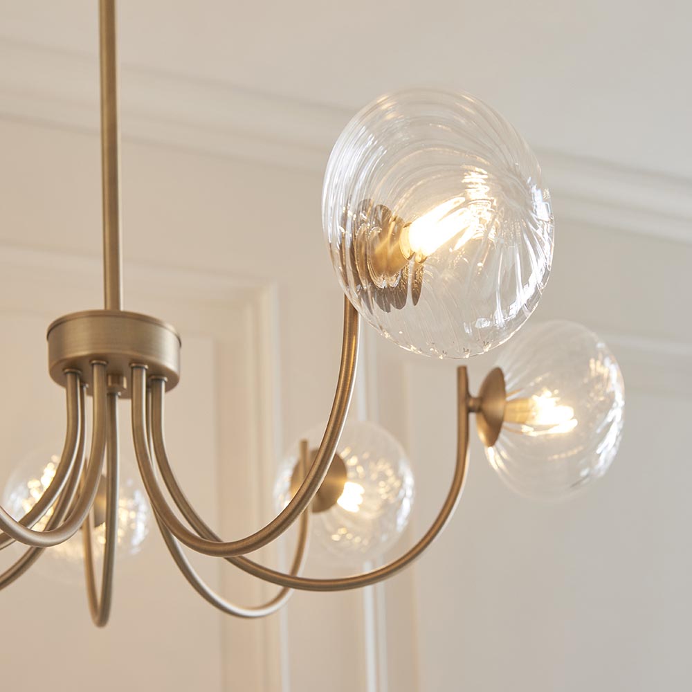 Hague 7Lt Semi Flush - Warm Ant. Brass (DHD)
