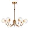 Hague 7Lt Semi Flush - Warm Ant. Brass (DHD)