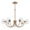 Hague 7Lt Semi Flush - Warm Ant. Brass (DHD)