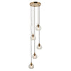 Allegra 5lt Cascade Pendant - Ant. Brass (DHD)