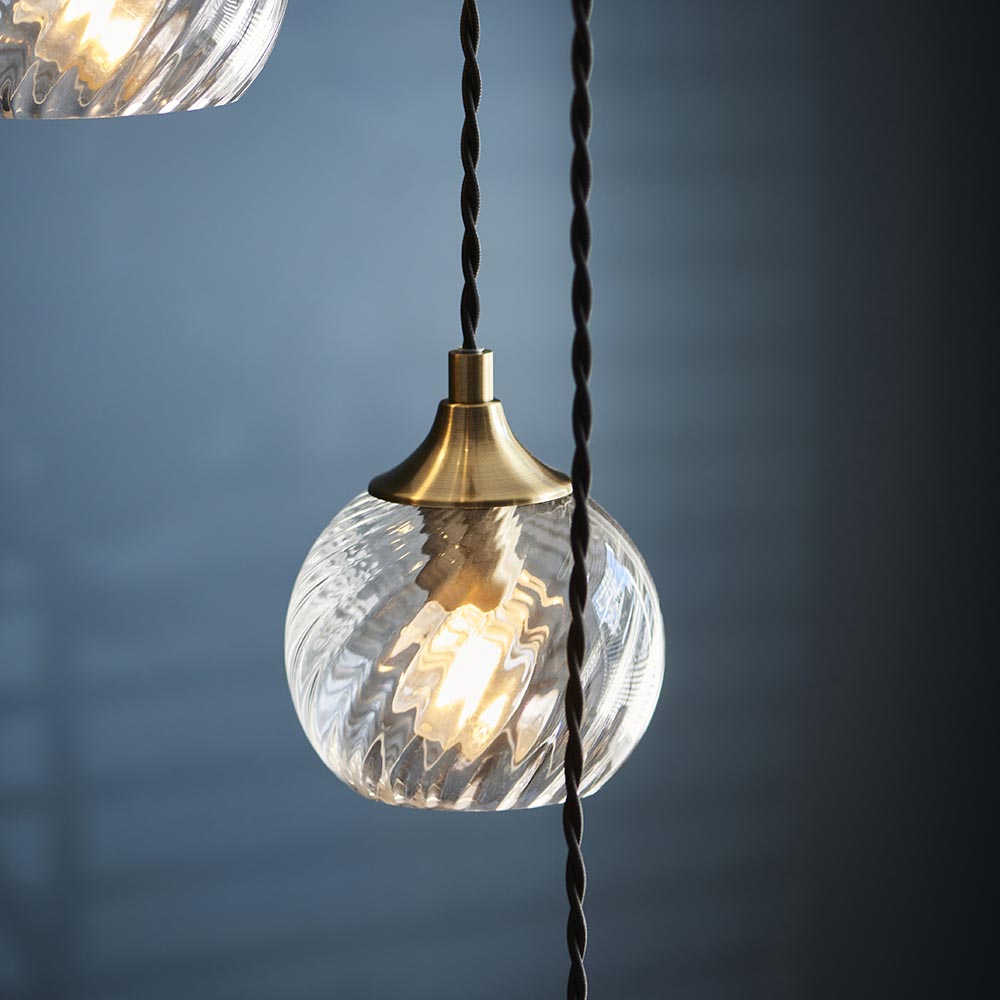 Allegra 5lt Cascade Pendant - Ant. Brass (DHD)