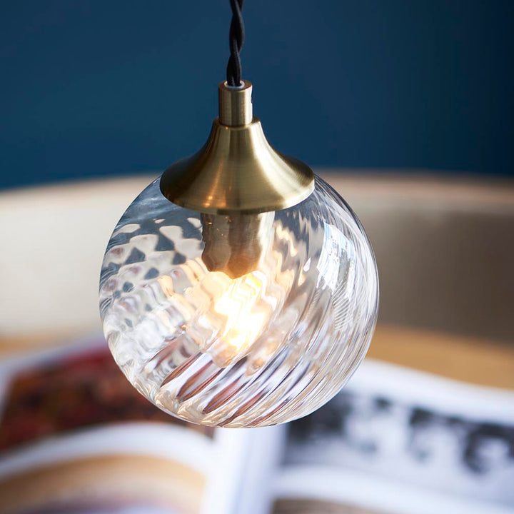 Allegra 5lt Cascade Pendant - Ant. Brass (DHD)