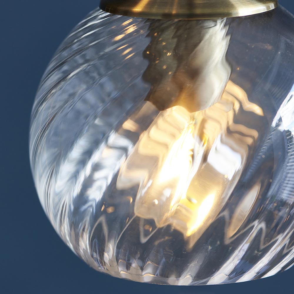 Allegra 5lt Cascade Pendant - Ant. Brass (DHD)