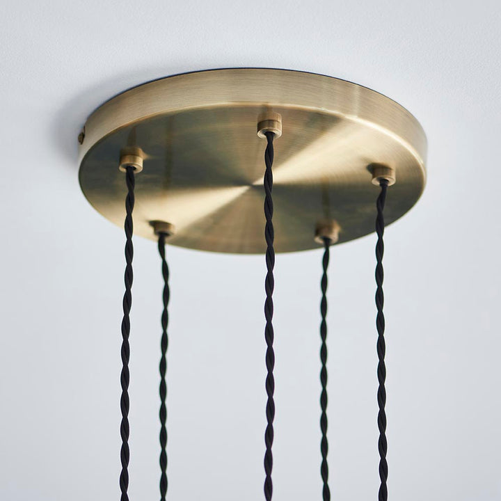 Allegra 5lt Cascade Pendant - Ant. Brass (DHD)