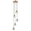 Allegra 5lt Cascade Pendant - Ant. Brass (DHD)