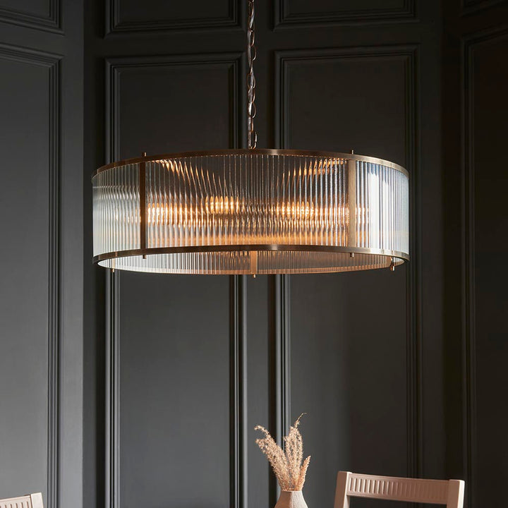 Ridgeton 8Lt Pendant - Ant Brass (DHD)