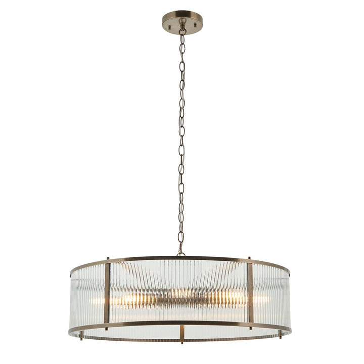 Ridgeton 8Lt Pendant - Ant Brass (DHD)