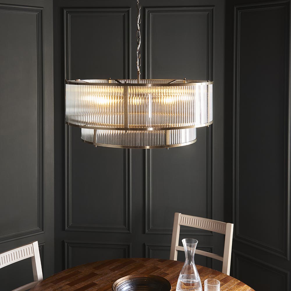 Ridgeton Tiered 8Lt Pendant - Ant Brass (DHD)