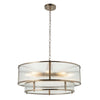 Ridgeton Tiered 8Lt Pendant - Ant Brass (DHD)