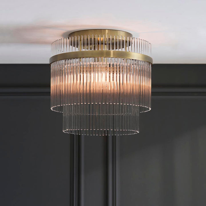 Marietta Flush - Antique Brass (DHD)