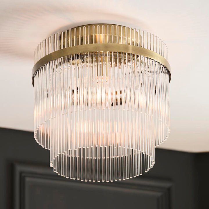 Marietta Flush - Antique Brass (DHD)