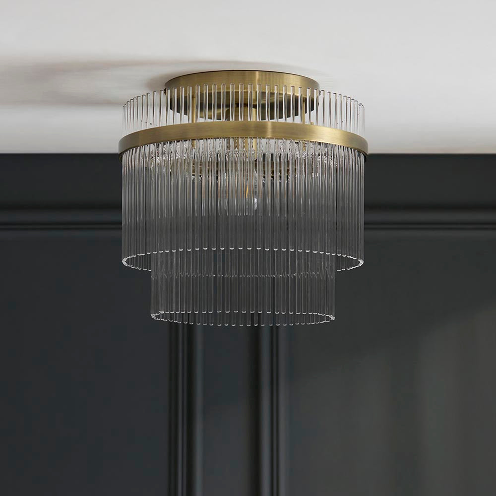 Marietta Flush - Antique Brass (DHD)