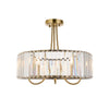 Visconti 3Lt Semi Flush - Antique Brass (DHD)
