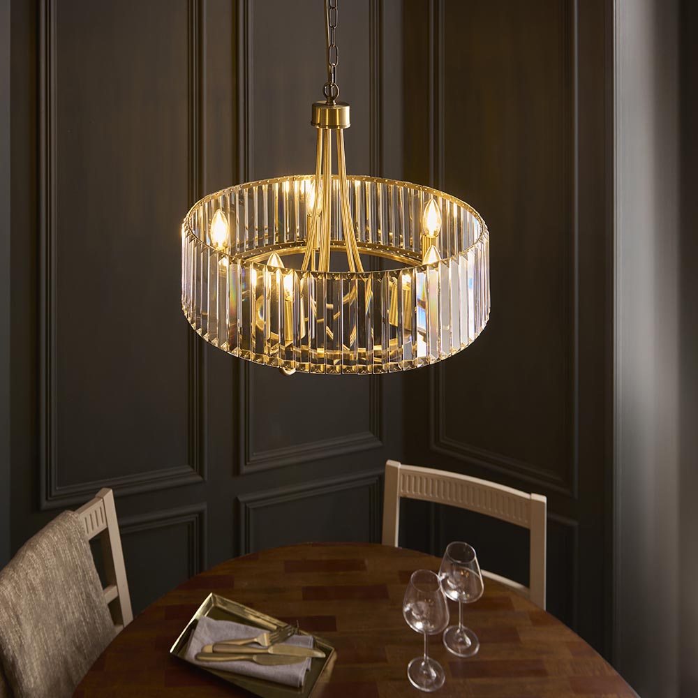 Visconti 5Lt Pendant - Antique Brass (DHD)