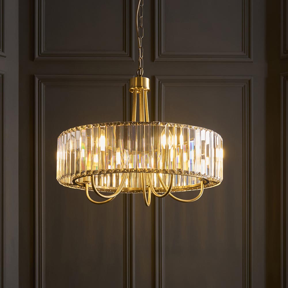Visconti 5Lt Pendant - Antique Brass (DHD)
