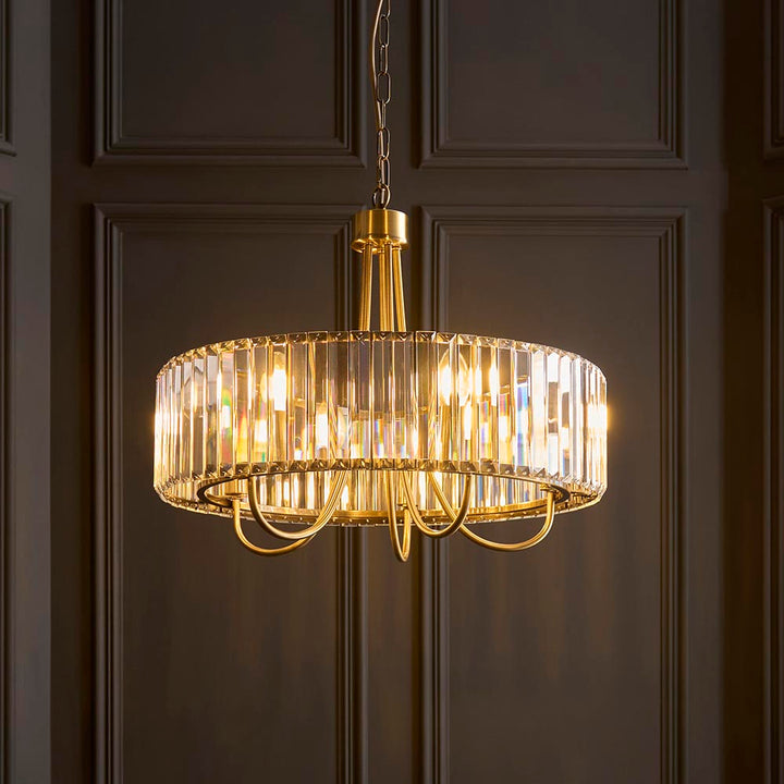 Visconti 5Lt Pendant - Antique Brass (DHD)