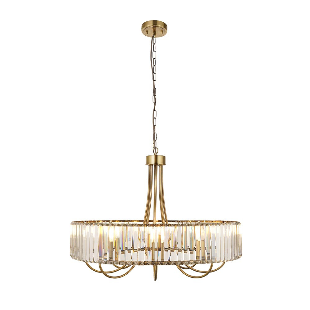 Visconti 8Lt Pendant - Antique Brass (DHD)