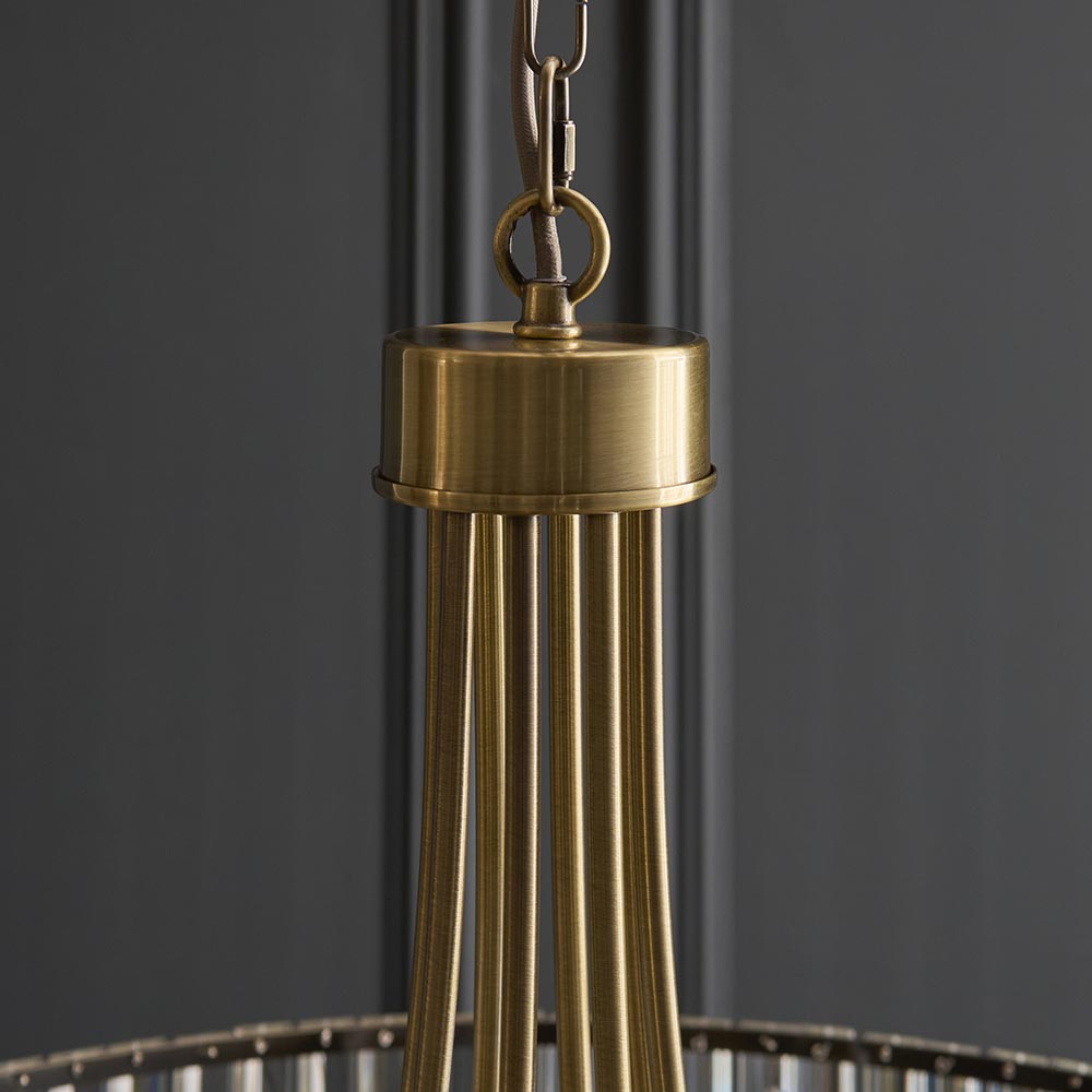 Visconti 8Lt Pendant - Antique Brass (DHD)