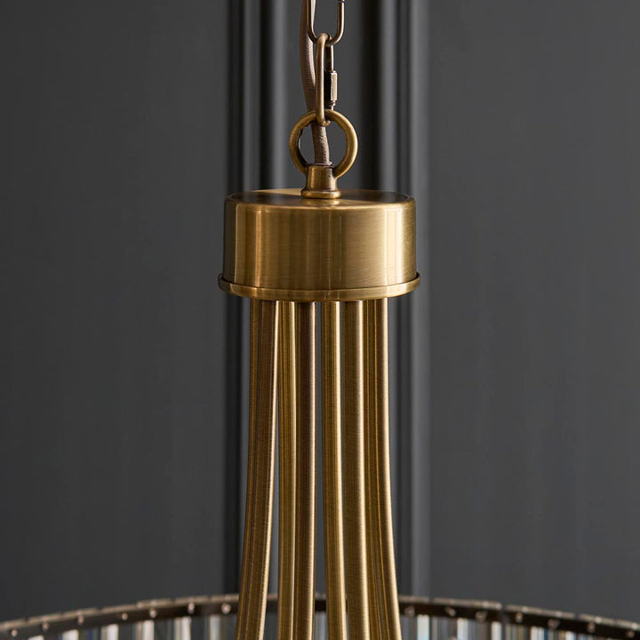 Visconti 8Lt Pendant - Antique Brass (DHD)