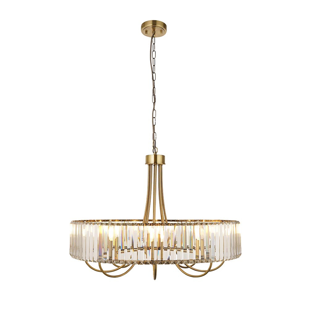 Visconti 8Lt Pendant - Antique Brass (DHD)