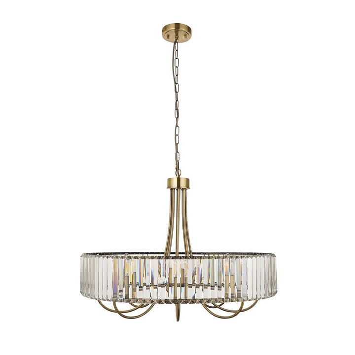 Visconti 8Lt Pendant - Antique Brass (DHD)