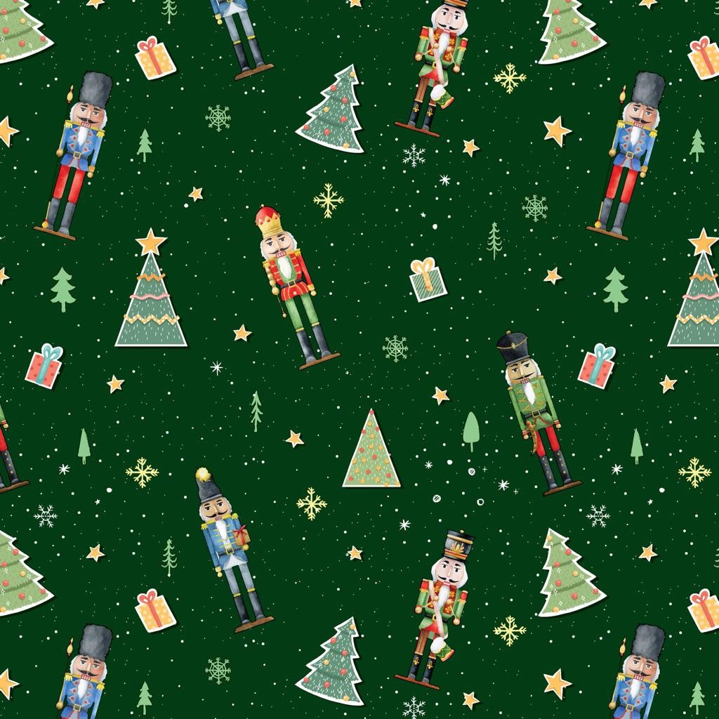 Wipeclean Xmas Table Cloth 140cm/54in By The Metre 1201-3