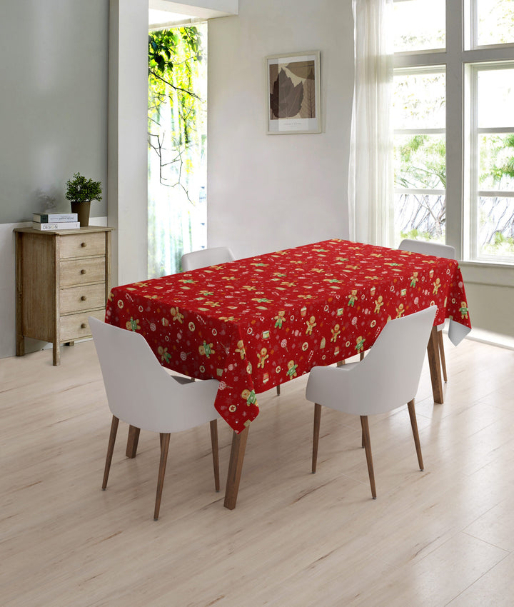 Wipeclean Xmas Table Cloth 140cm/54in By The Metre 1203-1
