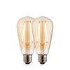 E27 LED filament pear - 2 pack (DHD)
