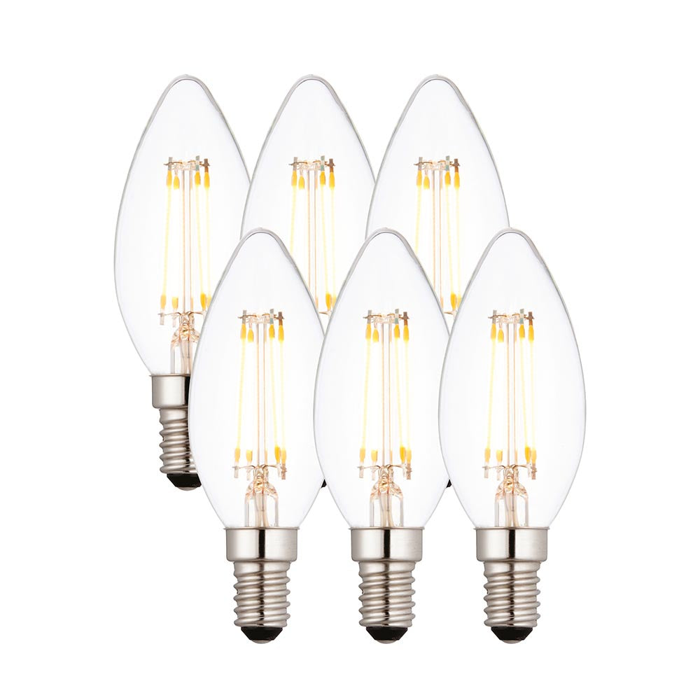 E14 LED Filament Candle - 6 pack (DHD)