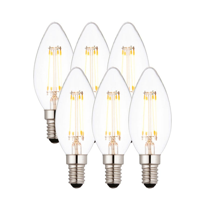 E14 LED Filament Candle - 6 pack (DHD)