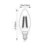 E14 LED Filament Candle - 6 pack (DHD)