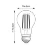E27 LED Filament GLS - 3 pack (DHD)