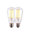 E27 LED Filament Pear - 2 pack (DHD)