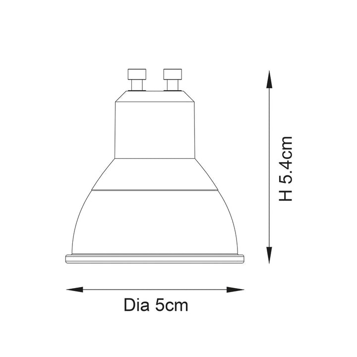 GU10 LED SMD 60O - 6 pack (DHD)