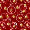 Wipeclean Xmas Table Cloth 140cm/54in By The Metre 1265-1