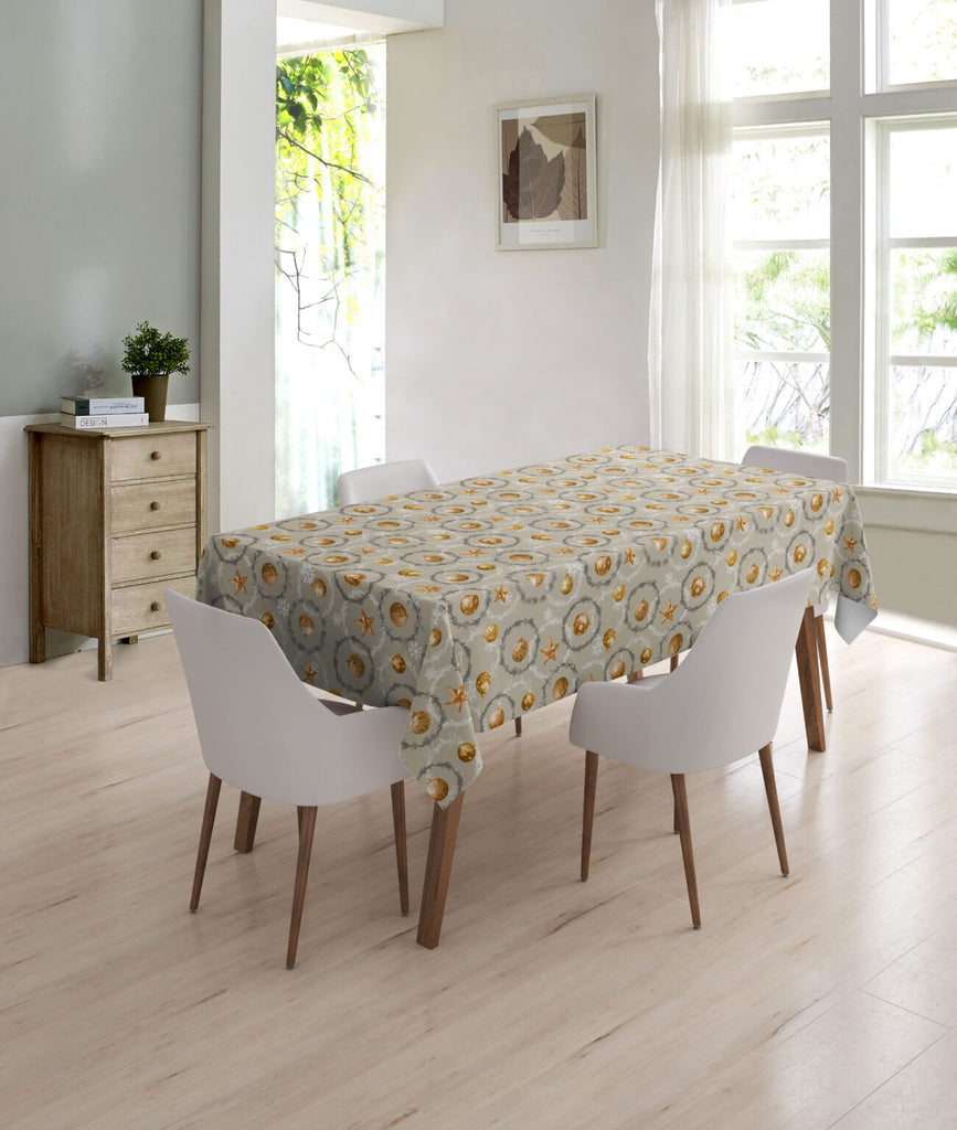 Wipeclean Xmas Table Cloth 140cm/54in By The Metre 1265-2