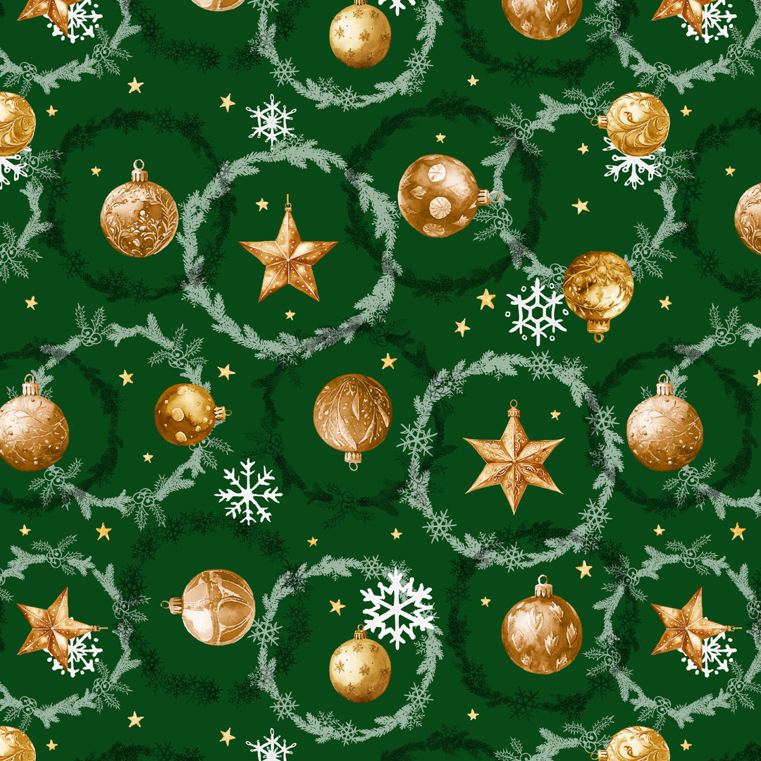 Wipeclean Xmas Table Cloth 140cm/54in By The Metre 1265-3