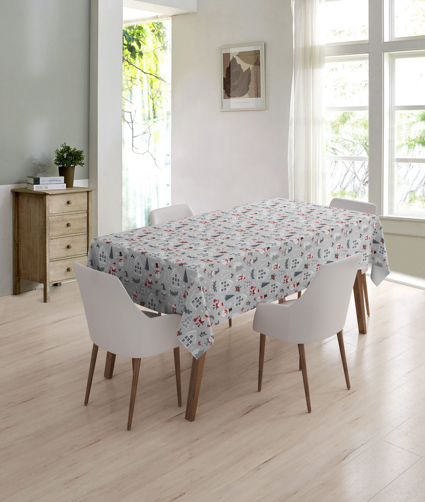 Wipeclean Xmas Table Cloth 140cm/54in By The Metre 1266-1