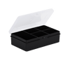 Organiser 1.01 14.5cm Box 5 Divs Recycle Black/Clear