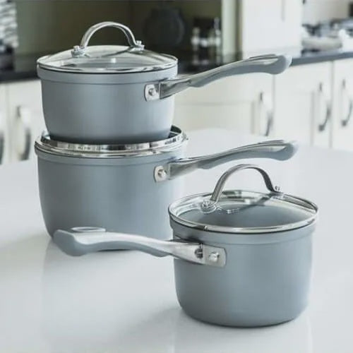 Prestige Prism Non Stick Silver 3 Piece Set
