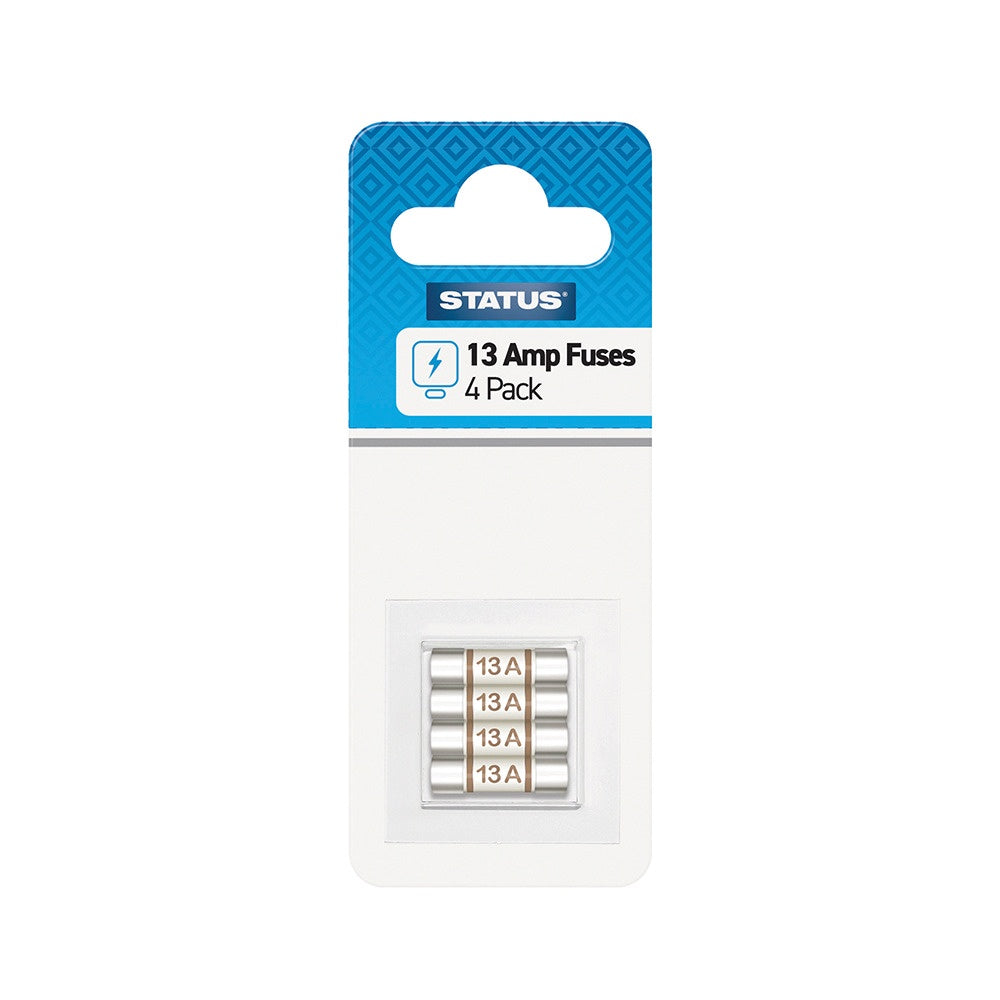 Status 13 Amp Fuses, Pack of 4