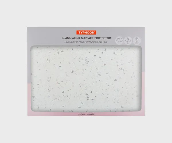Quartz effect glass worktop saver