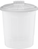 8L Fun Bin & Lid Clear/Cool Grey