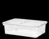 Wham 32L Box with Wheels & Folding Lid Clear/Cool Grey